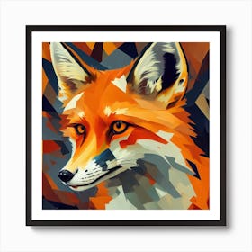 Foxcity - A Fox In The Cubism Style Art Print