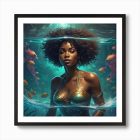 Underwater Beauty Art Print