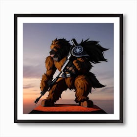 Star Wars Chewbacca Art Print