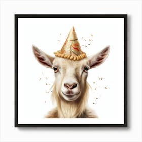 Birthday Goat 4 Art Print