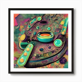 Pill Of Bliss Retro Surreal Art Collage Art Vintage Wall Print Trippy Wall Art Cl8ktlpc Upscaled Art Print