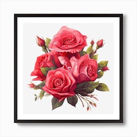 Bouquet Of Roses 19 Art Print