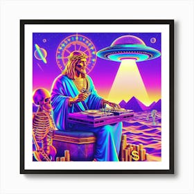 Dj Jesus 3 Art Print