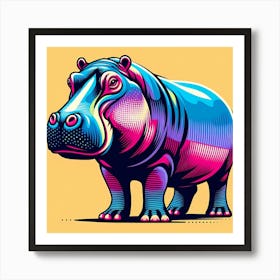 Hippo 3 Art Print