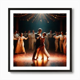 Dancers In The Dark 7 Art Print