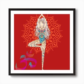 Yoga Girl 2 Art Print