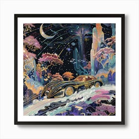 'The Batmobile' Art Print