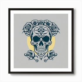 Day Of The Dead Skull 5 Art Print