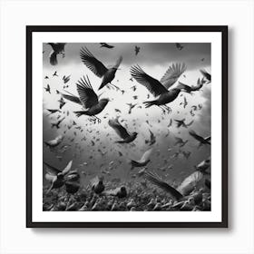 Birds In Flight Art Print