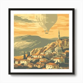 A Cappadocia In Turkey Vector Design Illustratio 1720348979 2 Art Print