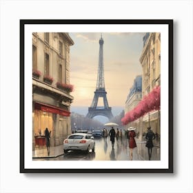 Paris Eiffel Tower 1 Art Print