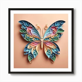 Paper Butterfly Art 2 Art Print