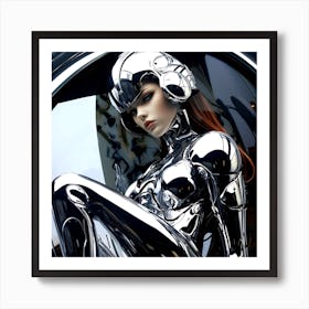 Futuristic Woman 11 Art Print