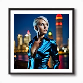 Beautiful Woman In A Cool Outfit Art Print