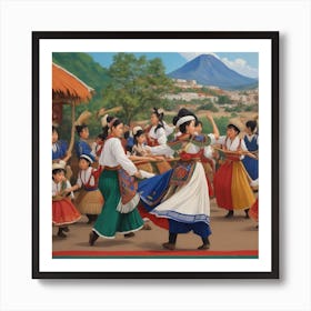 Ecuadorian Dance Art Print