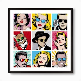 famous icon or celebrity Art Print