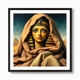 Cleopatra under Blankets by Pyraminds - Diverse Art Illustration 45 Poster