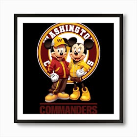 Mickey And Minnie Commanders Poster