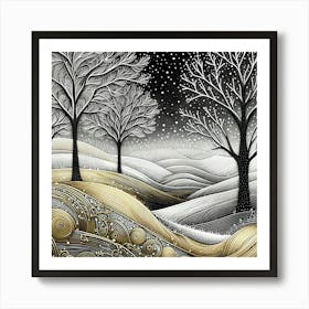 Winter Wonderland Greeting Card Art Print