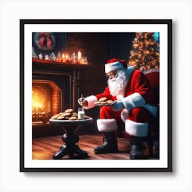 Christmas Santa 37 Art Print