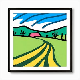 Road To The Farm Art Print