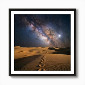 Sahara Desert Night Sky Art Print