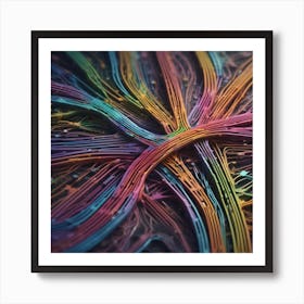 Abstract Computer Network 1 Art Print