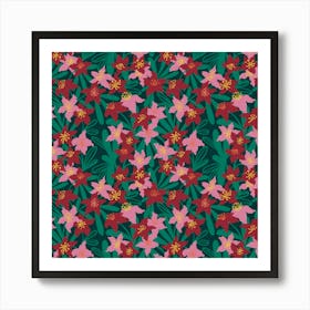 Desert Rose Pattern Art Print