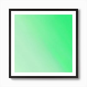Green Gradient Art Print