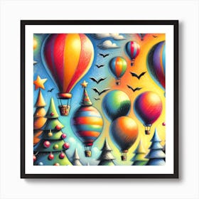 Super Kids Creativity:Hot Air Balloons 1 Art Print