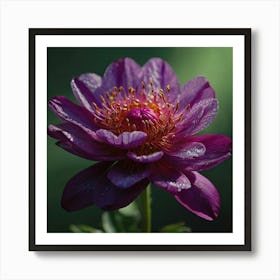 Purple Dahlia Art Print