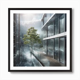 Futuristic Cityscape 81 Art Print