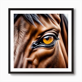 Eye Of A Horse 42 Art Print