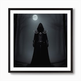 Dark Knight In The Woods Art Print