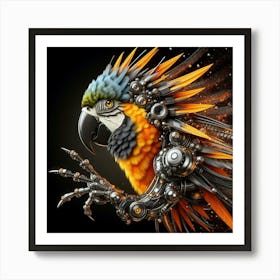 Robot Parrot Art Print