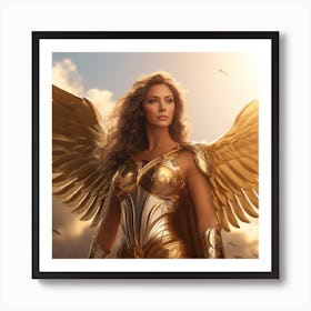 Greek Goddess superhero Art Print