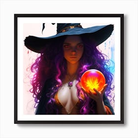 Sydney Witch With A Magic Ball Art Print
