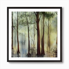 Forest Painting Art Print