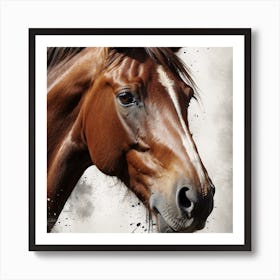 Horse Portrait Art Print