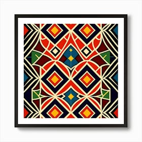 African Pattern Vector Art Print