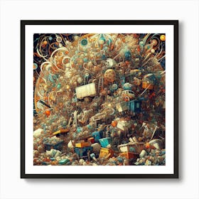 Pile Of Junk Art Print