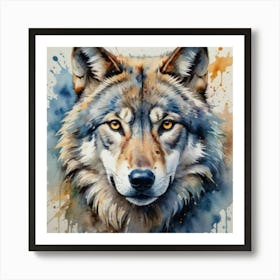 Wolf Painting Art Print