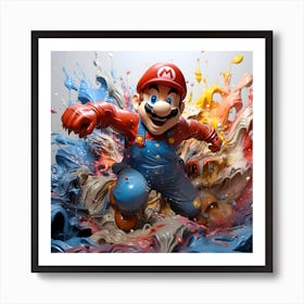 Mario Bros 21 Art Print