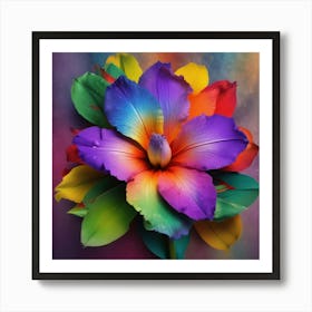 Rainbow Flower 4 Art Print