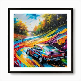 Splatter Car 18 Art Print