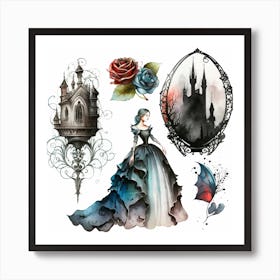 Gothic Castle Art Print