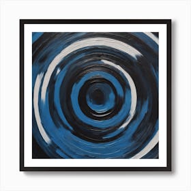 BB Borsa Blue Spiral Art Print