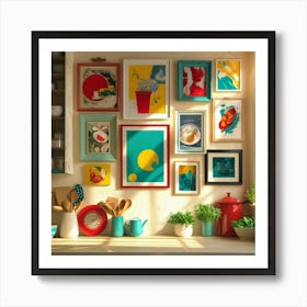 Kitchen Stock Videos & Royalty-Free Footage Art Print