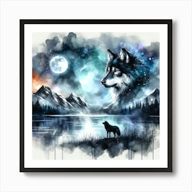 Creative Wild Animal Representation 103 Art Print