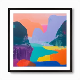 Abstract Travel Collection Thailand 3 Art Print